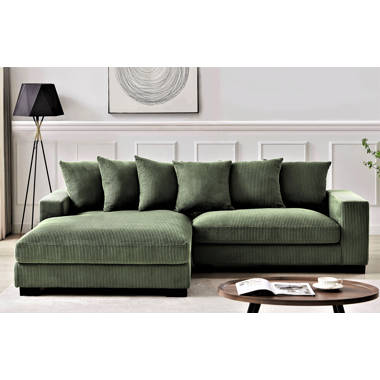 Latitude Run® Tasherra 2 - Piece Corduroy Sectional | Wayfair